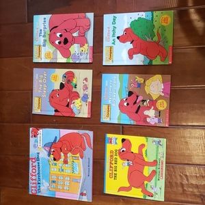 Set of 6 Clifford the Big Red Dog books